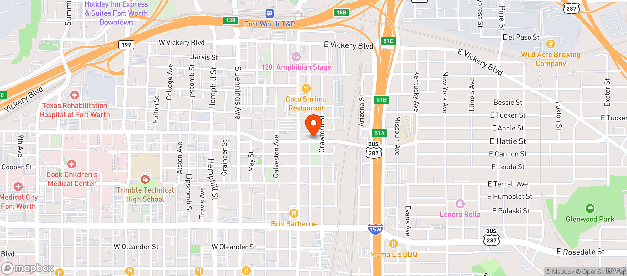 Map showing Republic Street