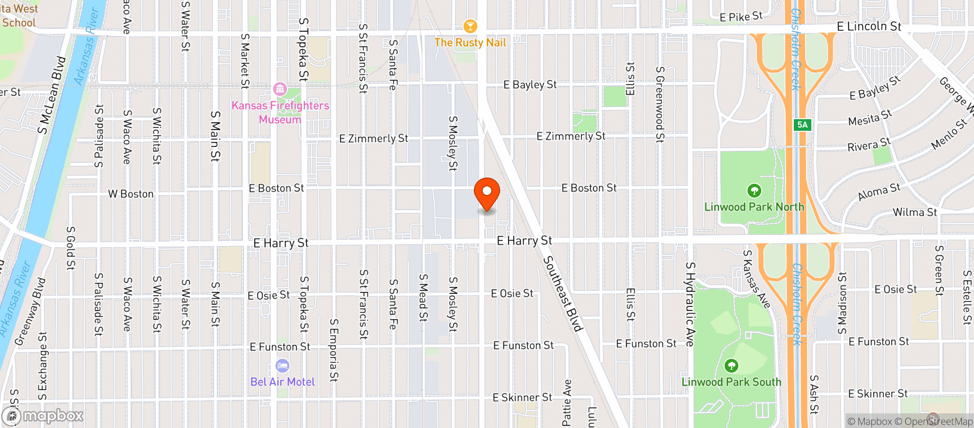 Map showing Dougs Place