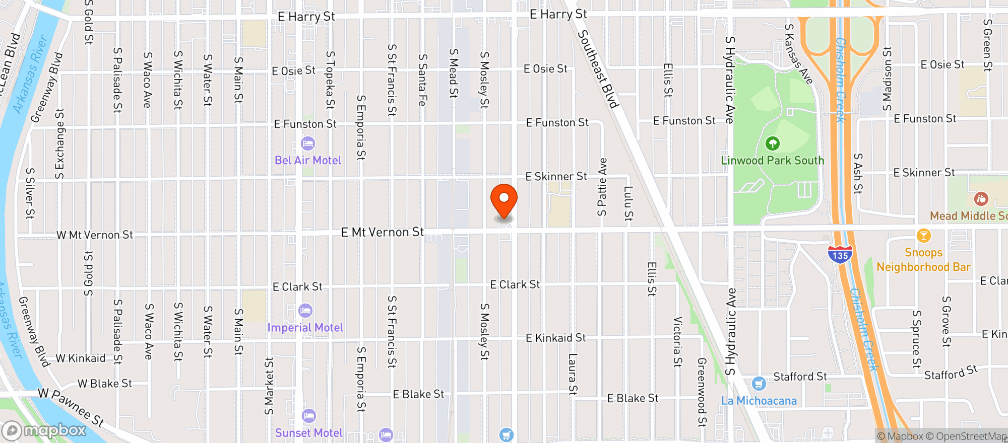 Map showing Ks Gas And Grocery
