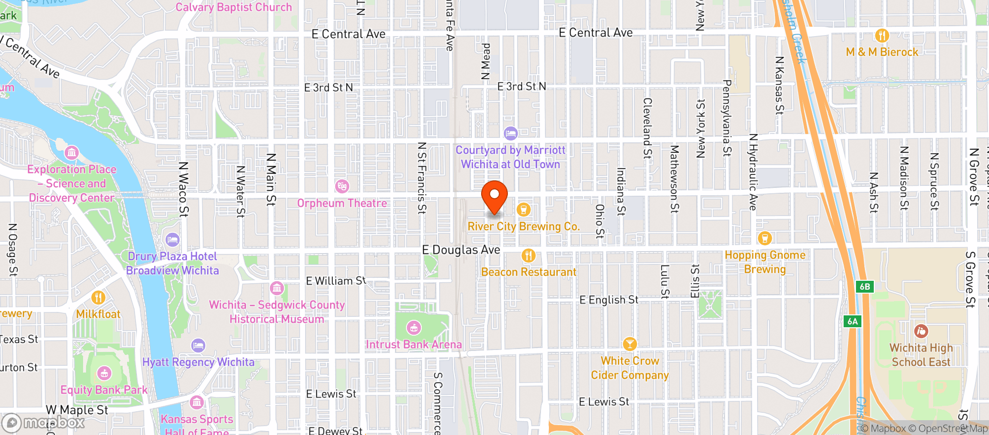Map showing Public At The Brickyard