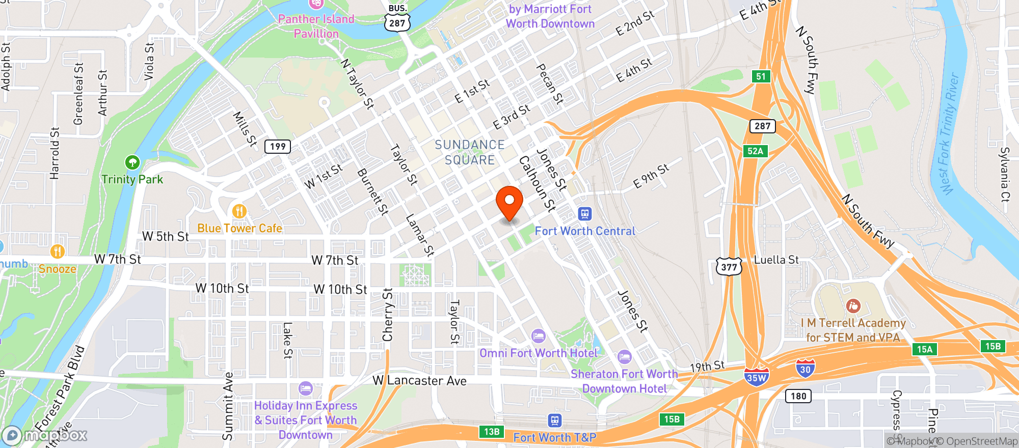 Map showing Little Red Wasp