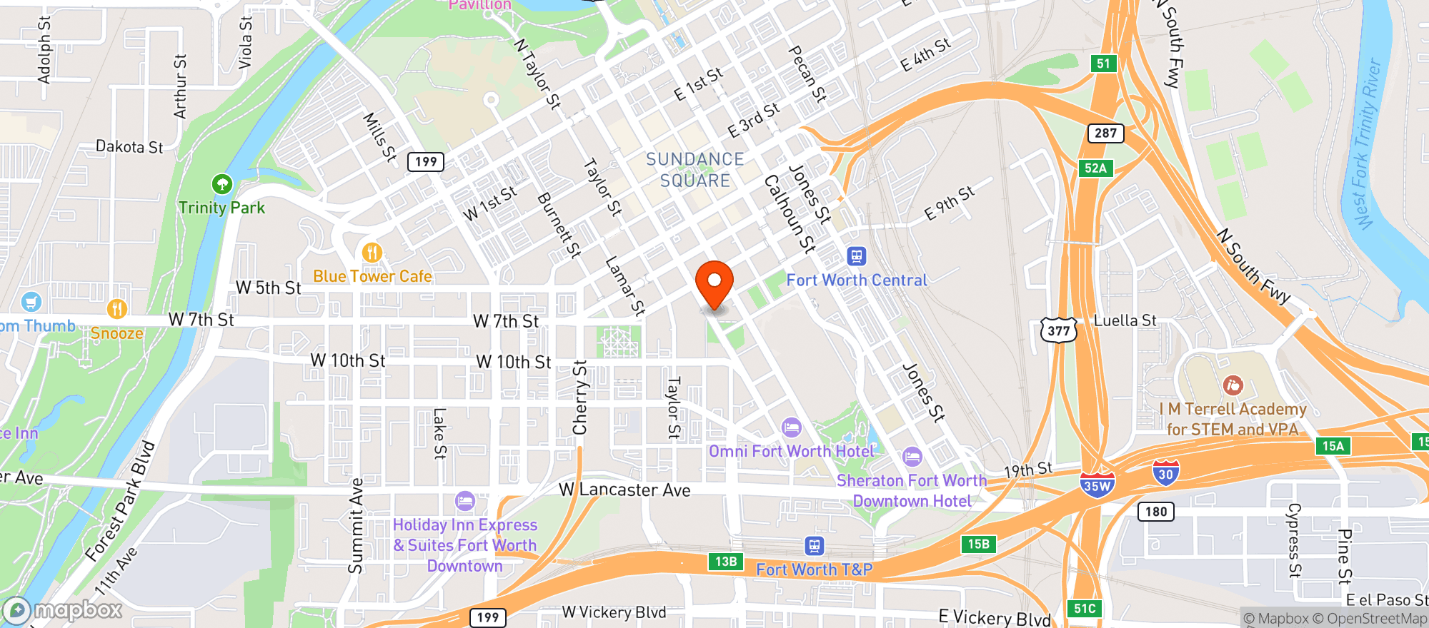 Map showing The Winchester Tavern