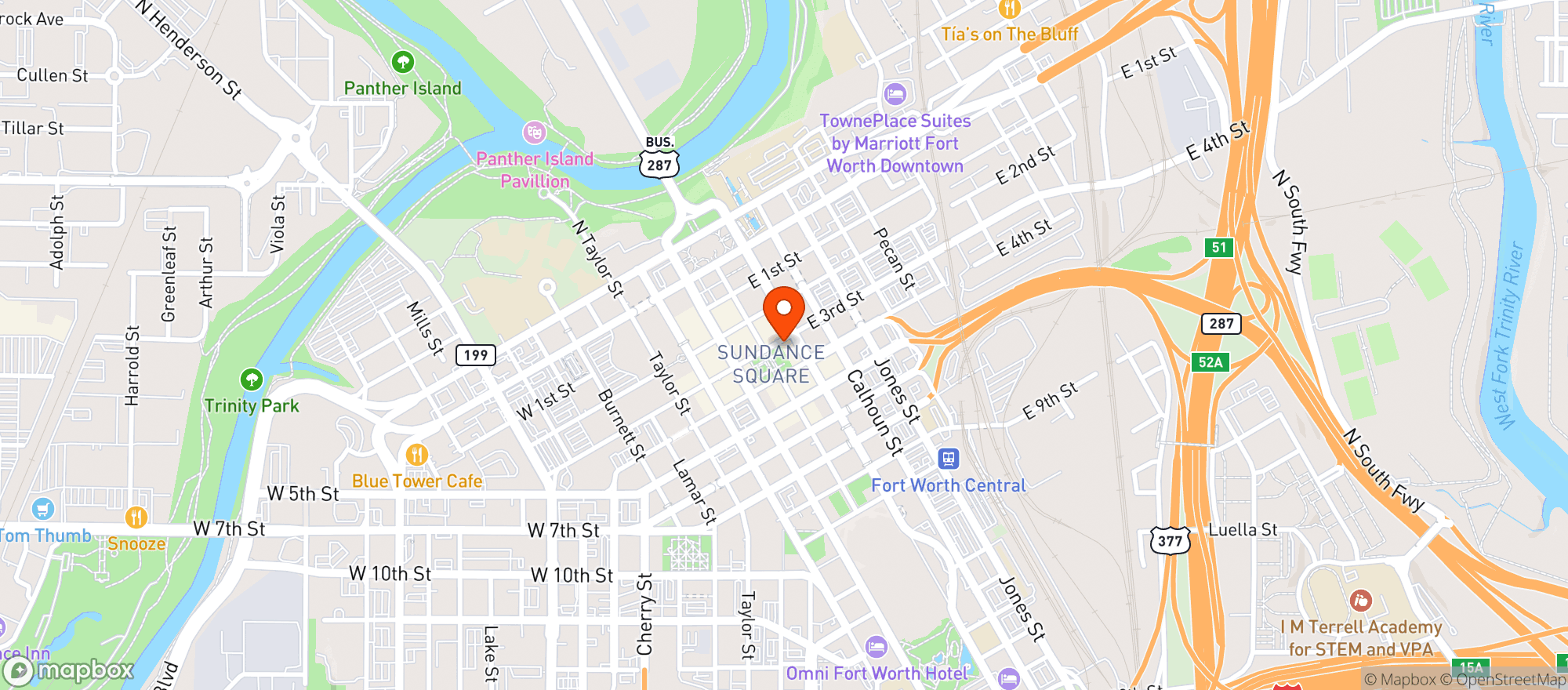 Map showing Del Friscos Grille #8710