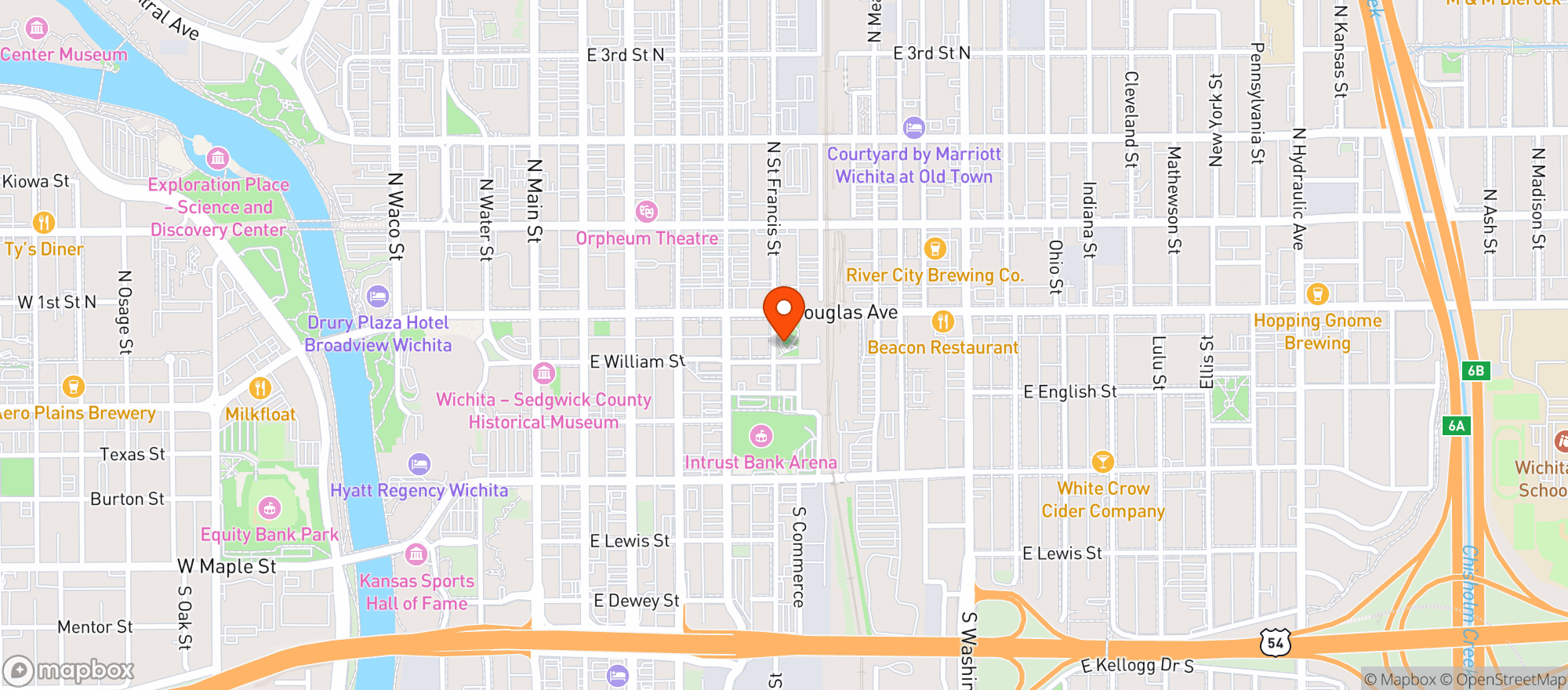Map showing Naftzger Memorial Park