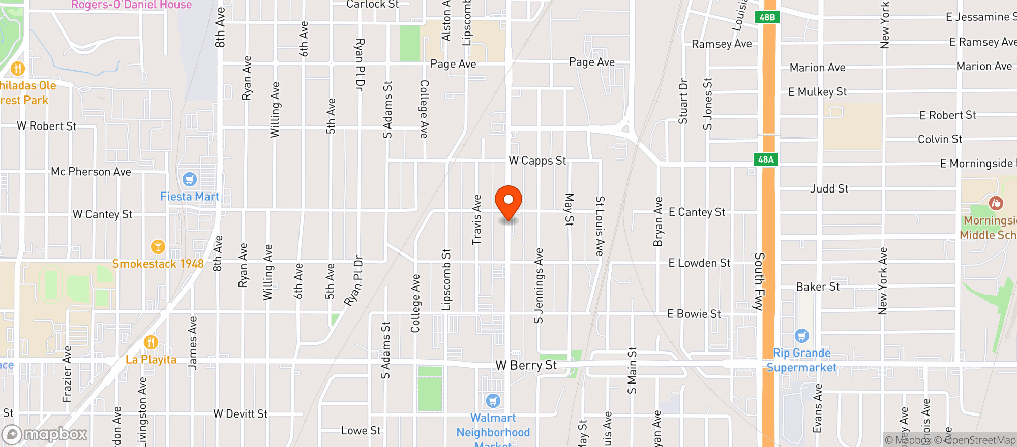 Map showing Abc Food Store