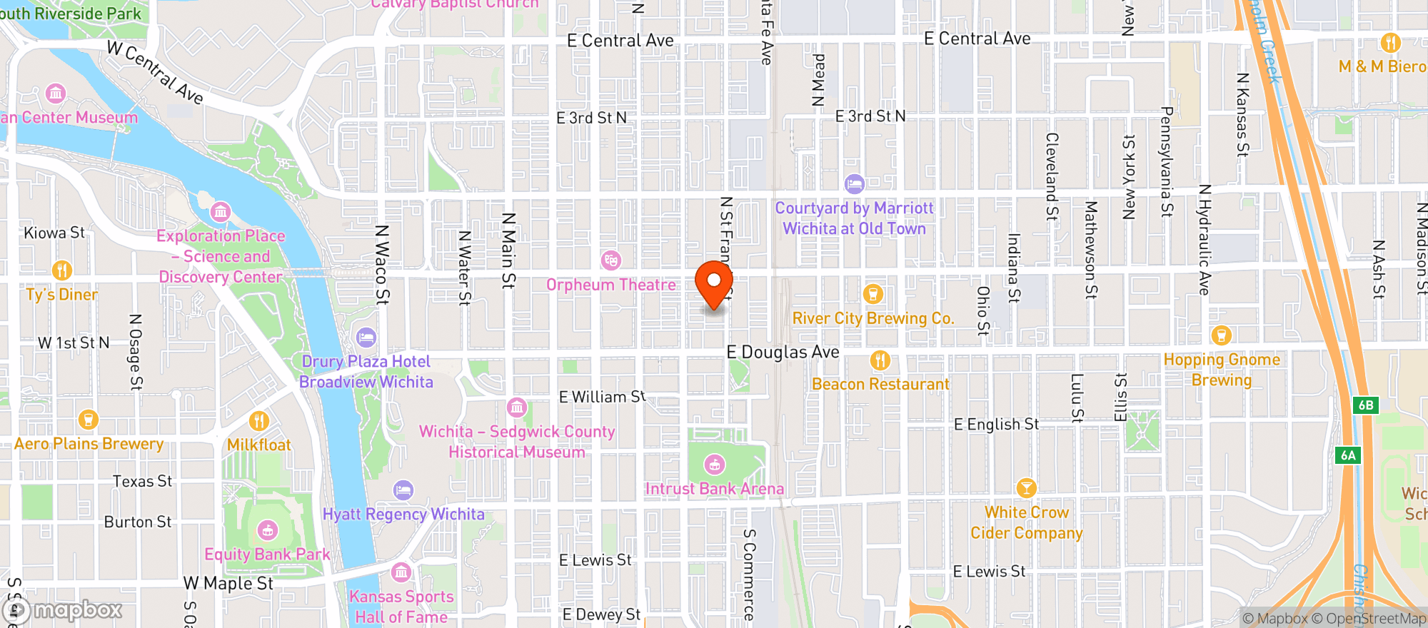 Map showing Nortons Brewery