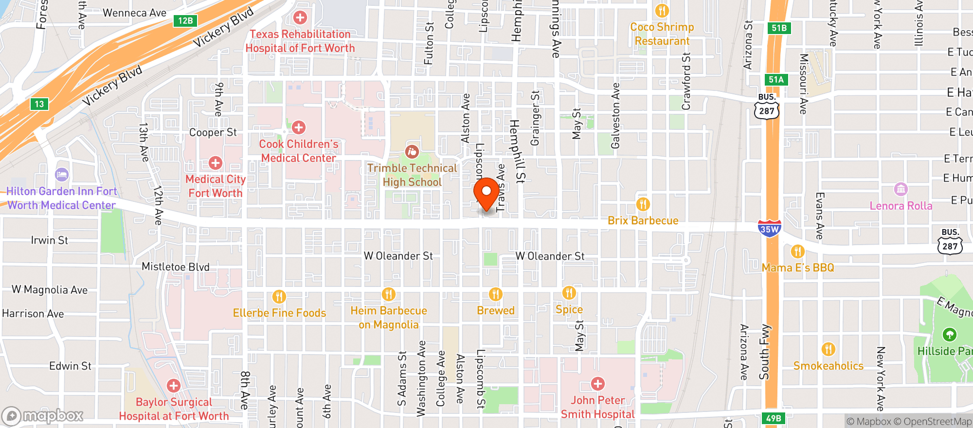 Map showing 7 Am Market