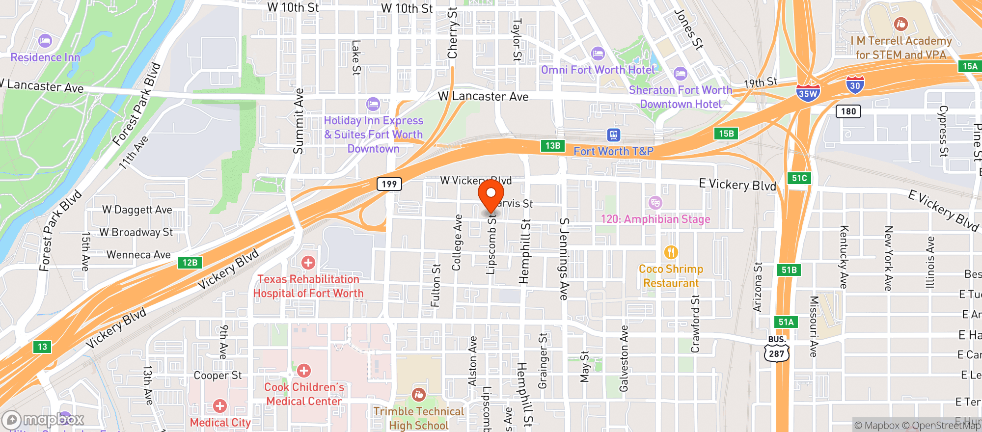 Map showing Mortons Tavern