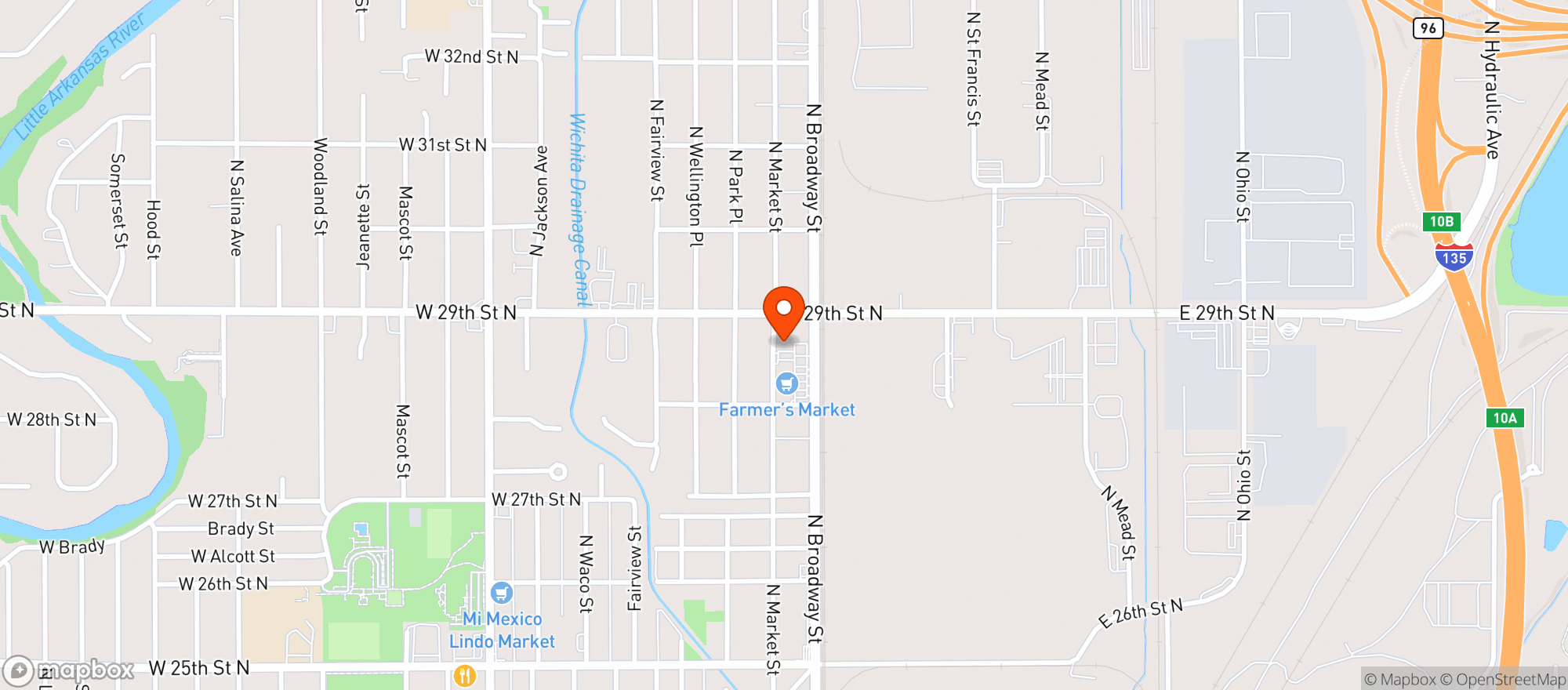 Map showing Broadway Discount Liquor