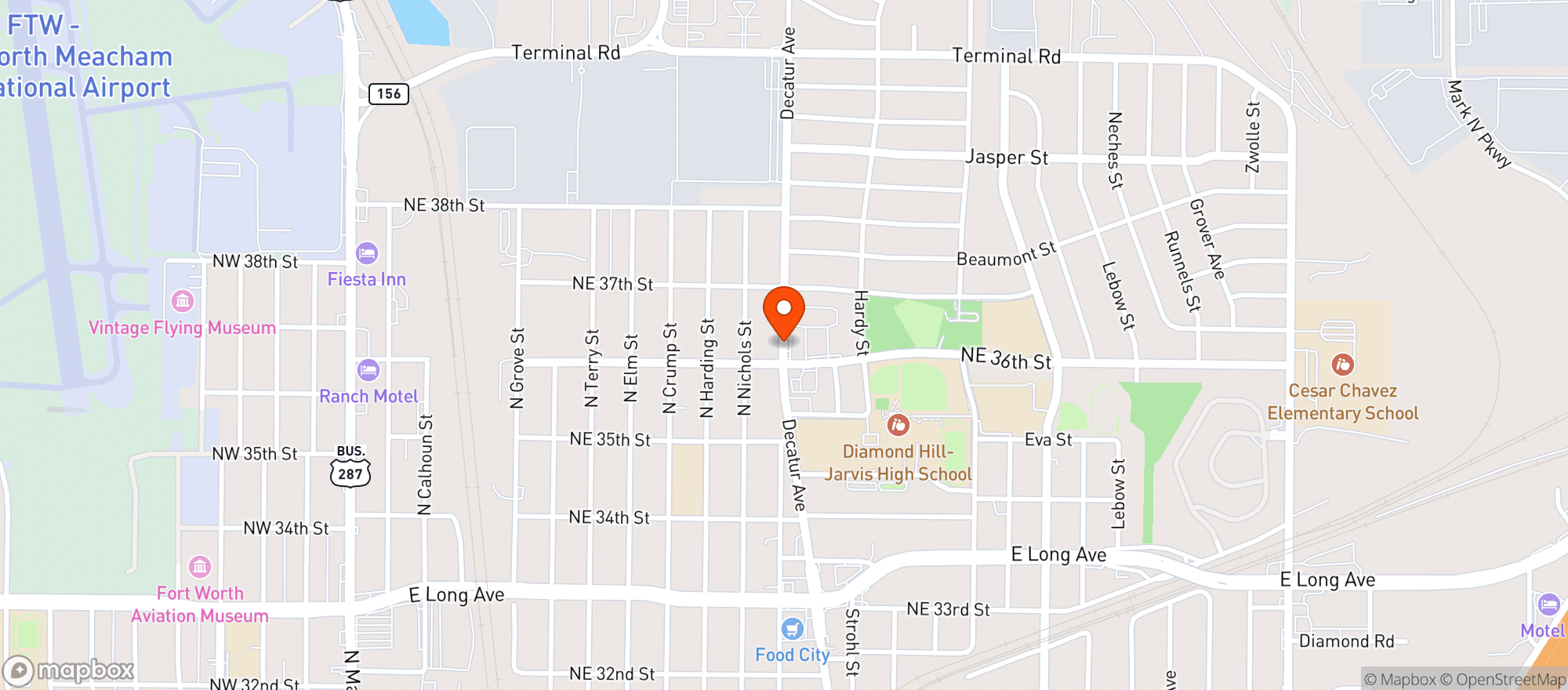 Map showing Three Amigos