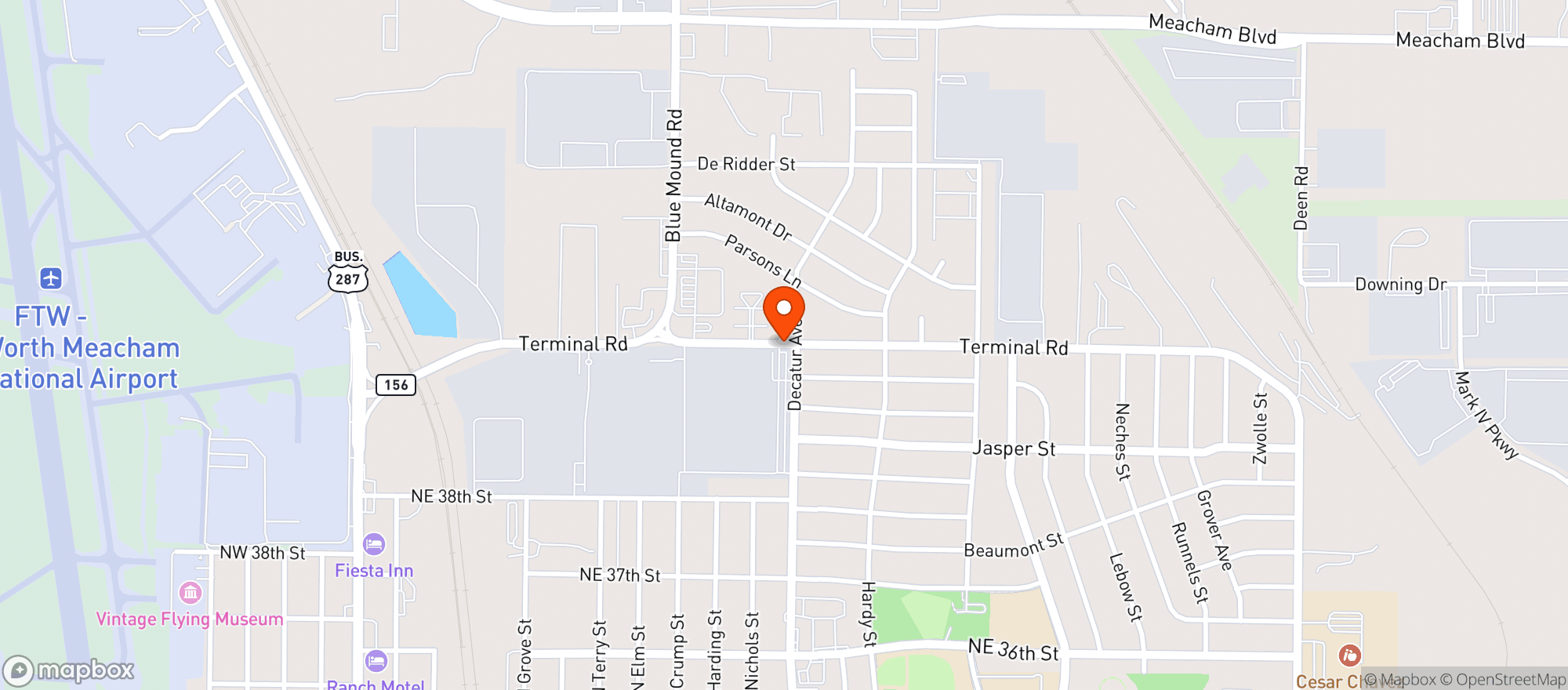 Map showing Diamond Hill Food Mart