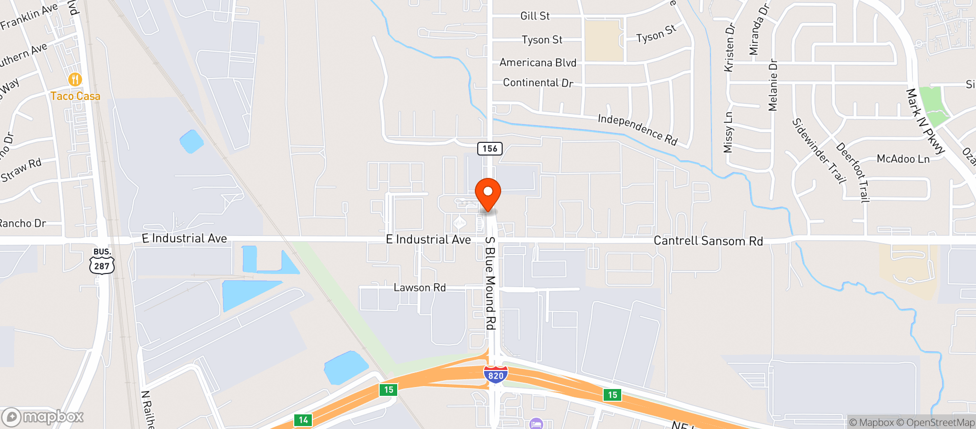 Map showing Fuel City