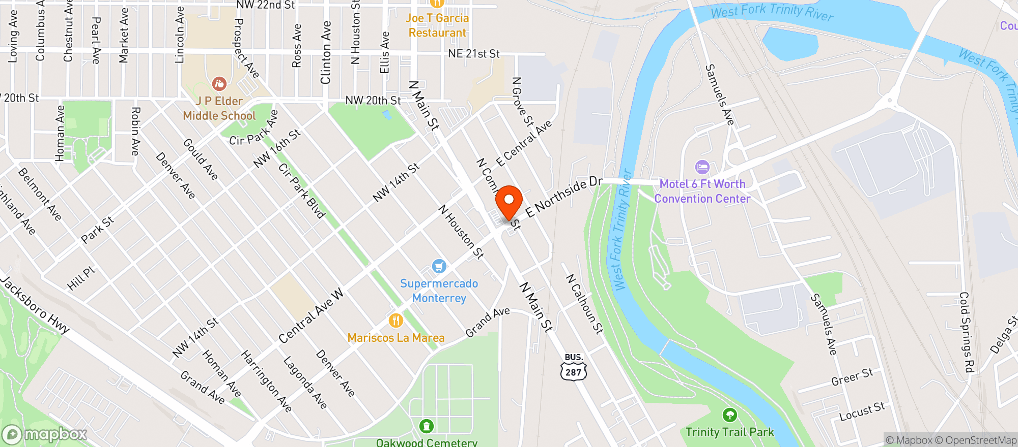 Map showing Quiktrip