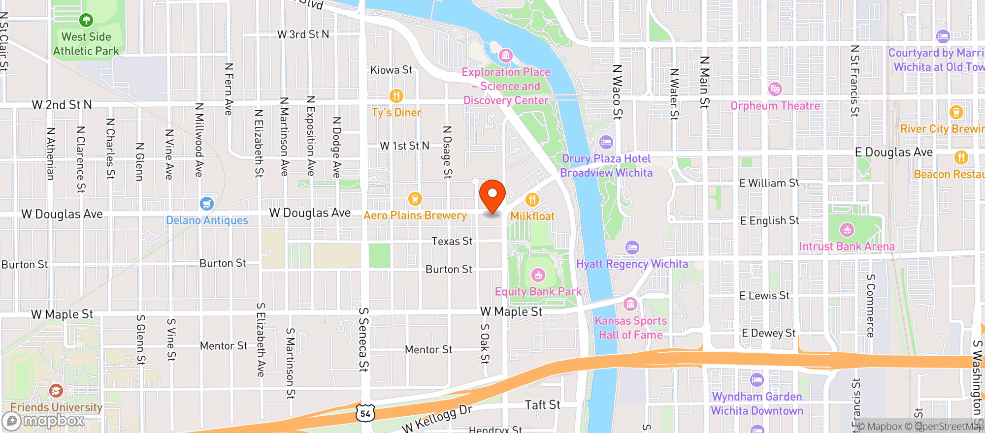 Map showing Bungalow 26