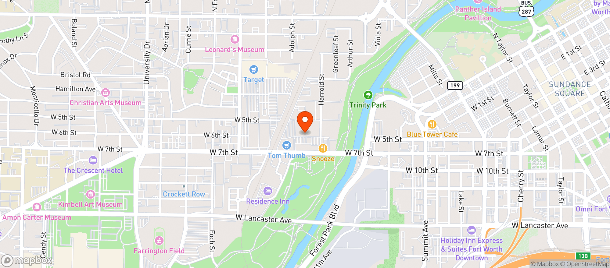 Map showing Buffalo Wild Wings Gril #840