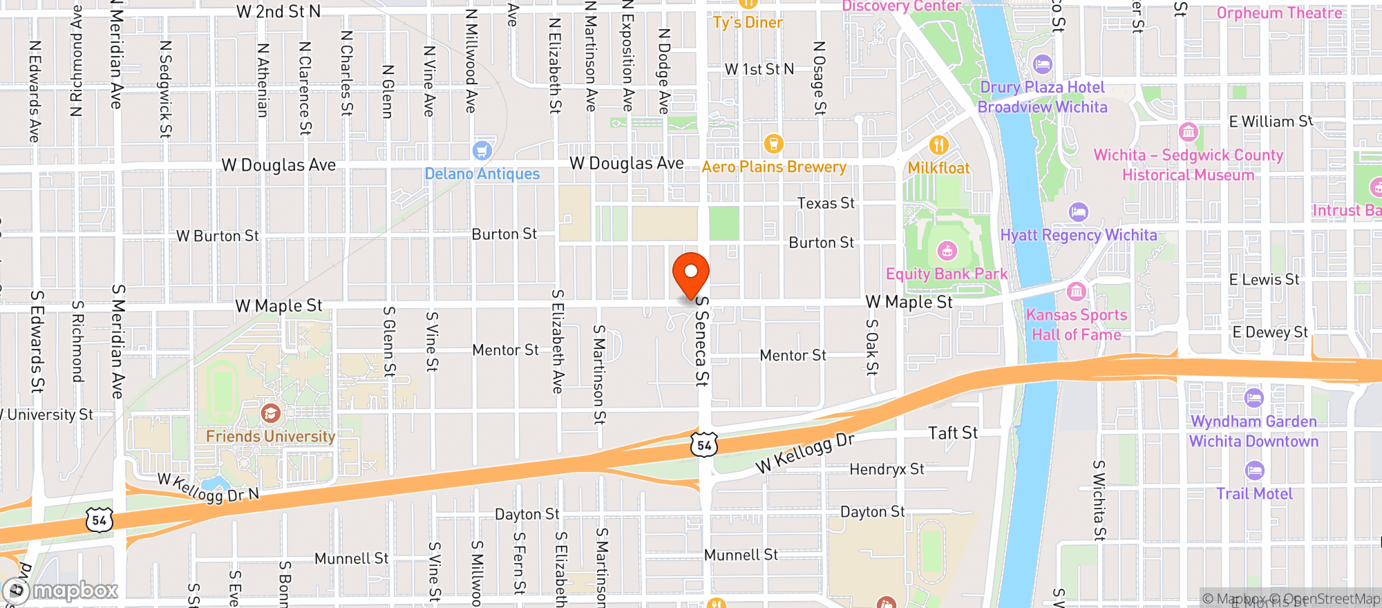 Map showing Kc Gas & Grocery