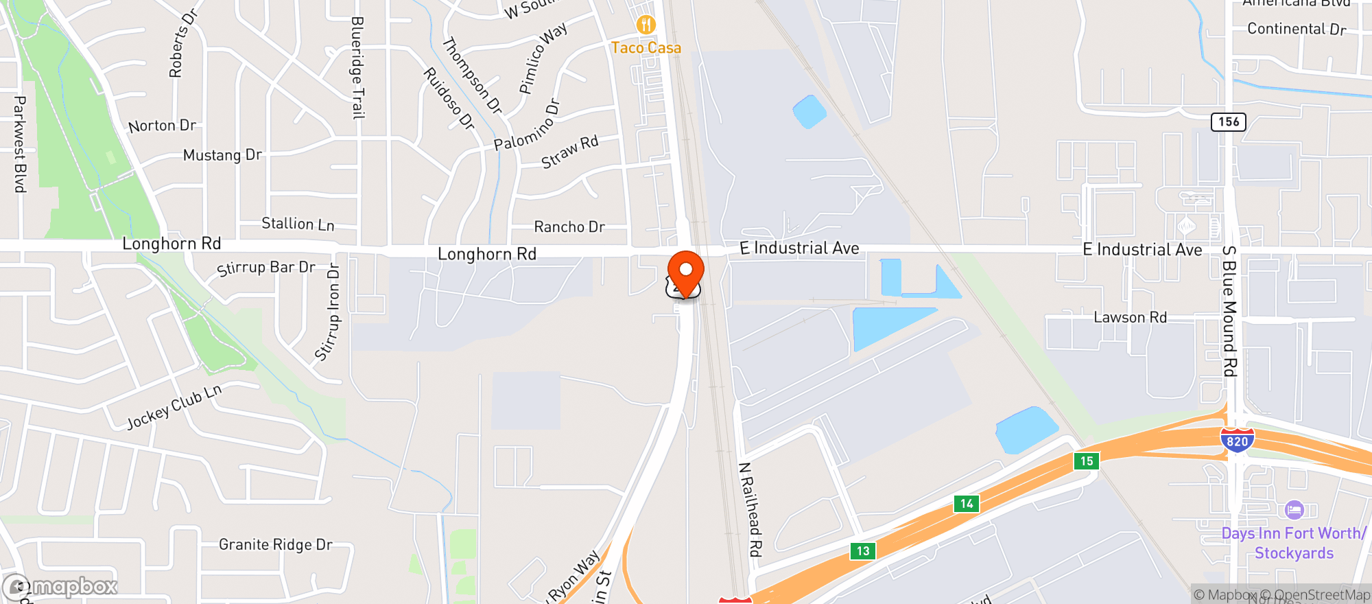 Map showing Sunnys Market & Deli