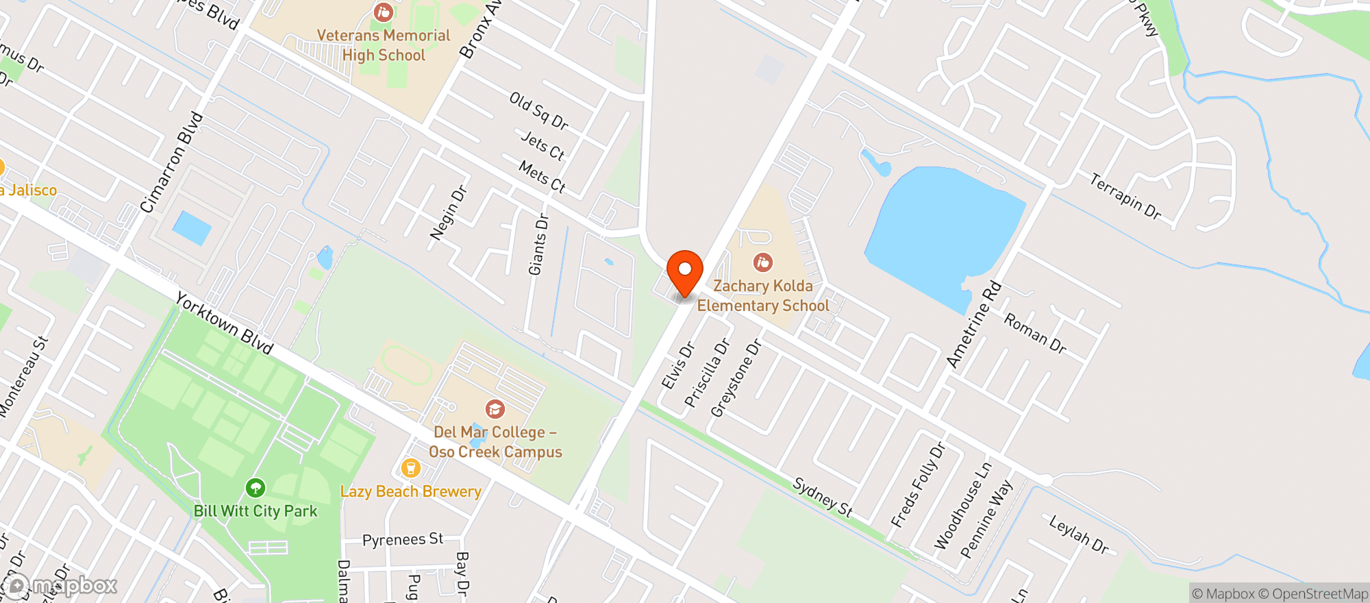 Map showing Circle K