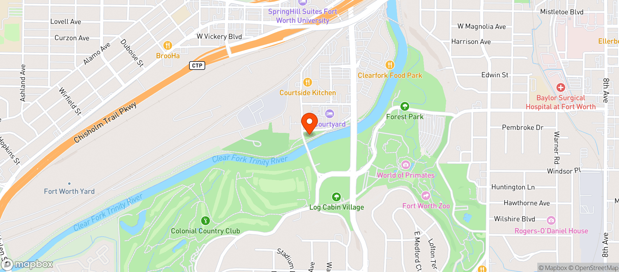 Map showing Woodshed Smokehouse
