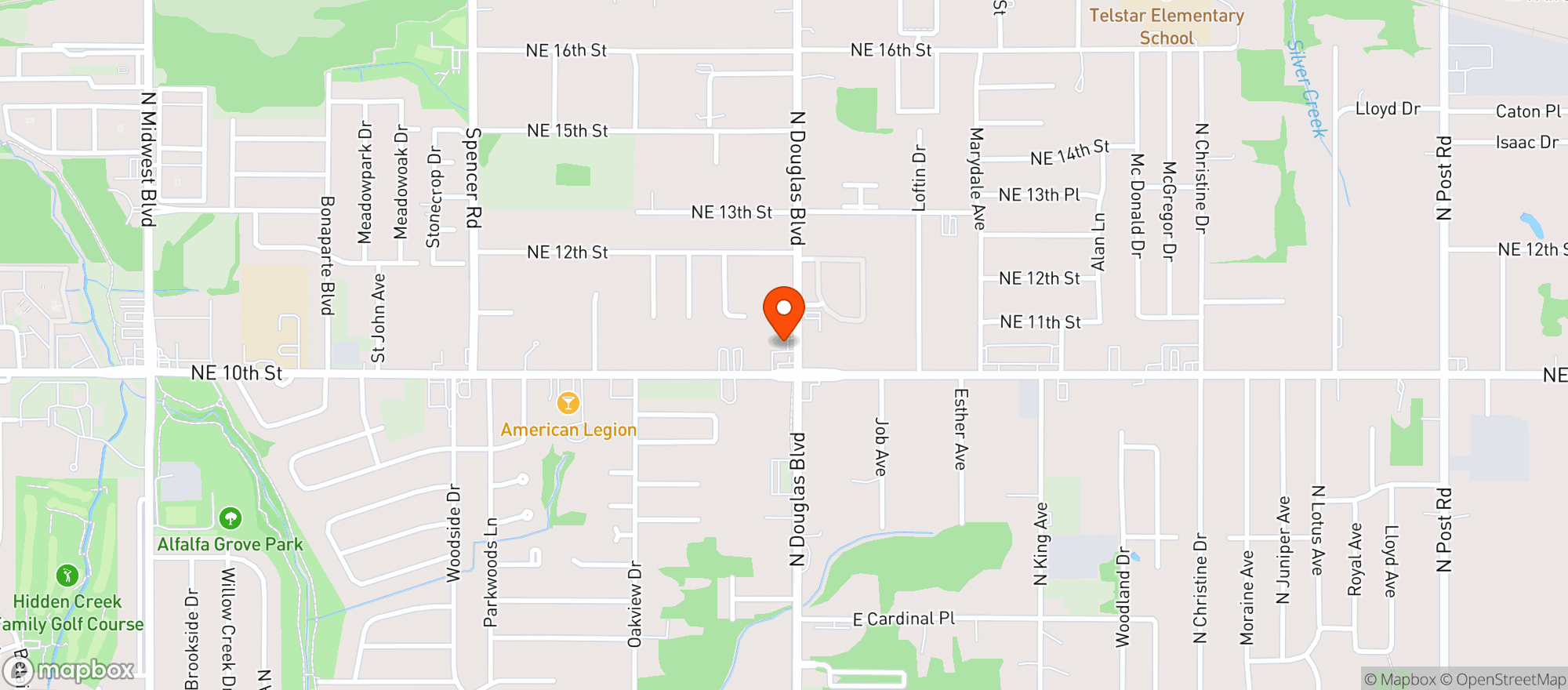 Map showing A & A LIQUOR & WINE