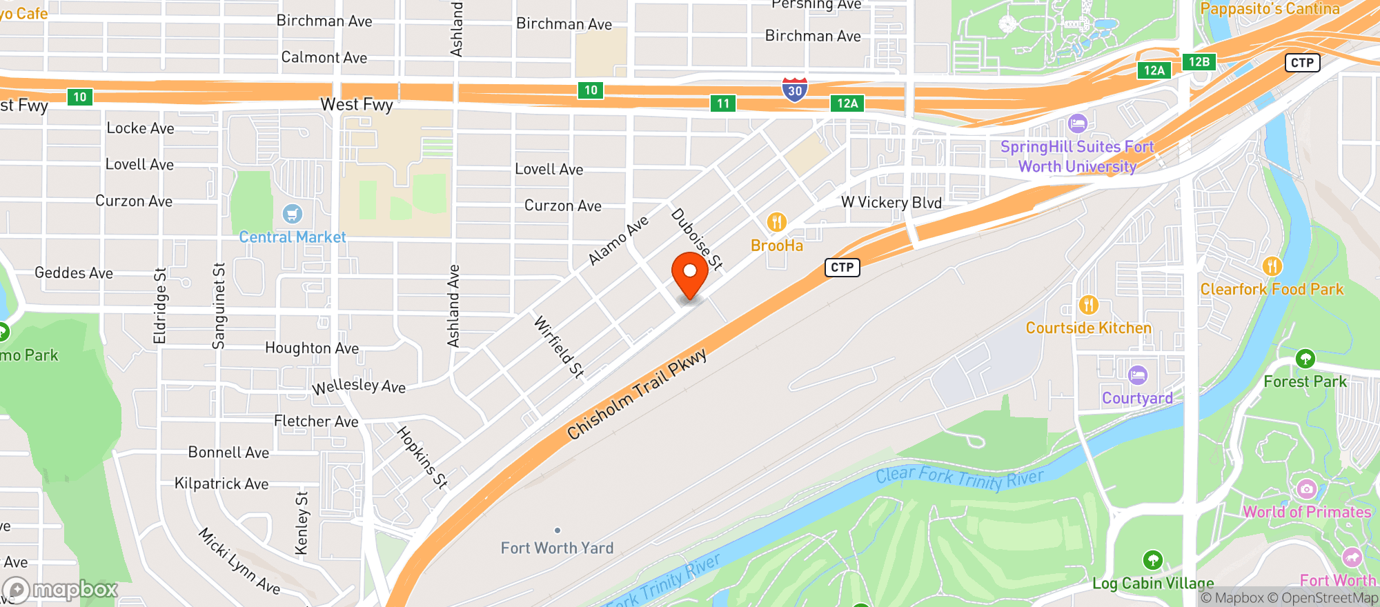 Map showing Quick Pick