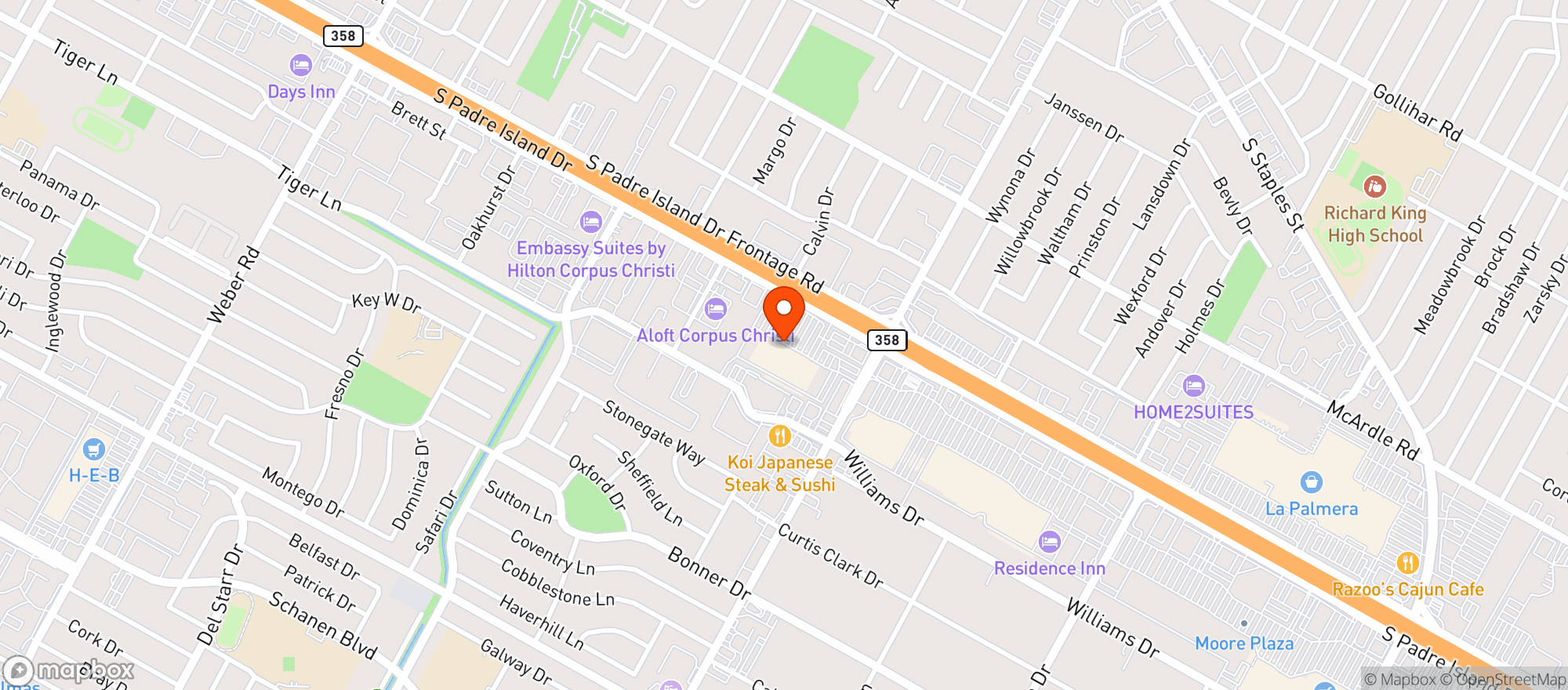 Map showing Sprouts Farmers Market