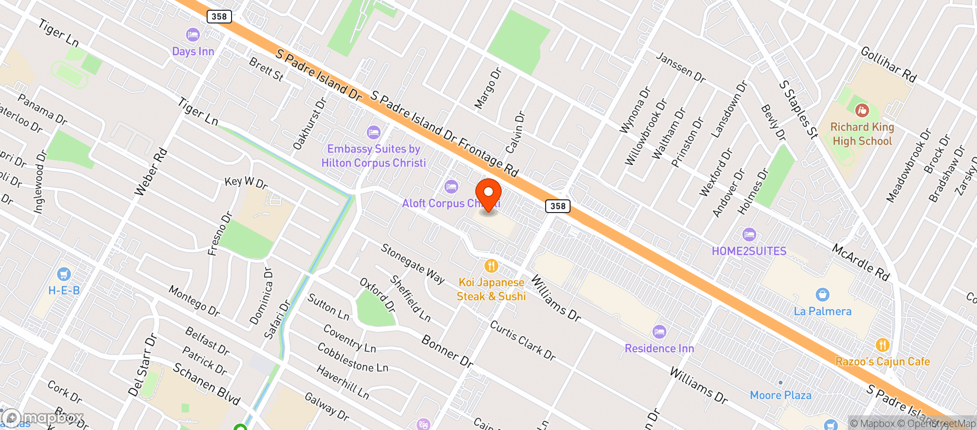 Map showing Shoe Carnival #0239