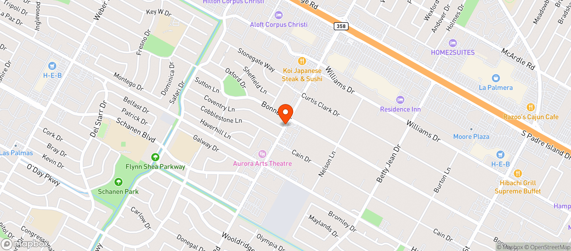 Map showing Kikos Mexican Food