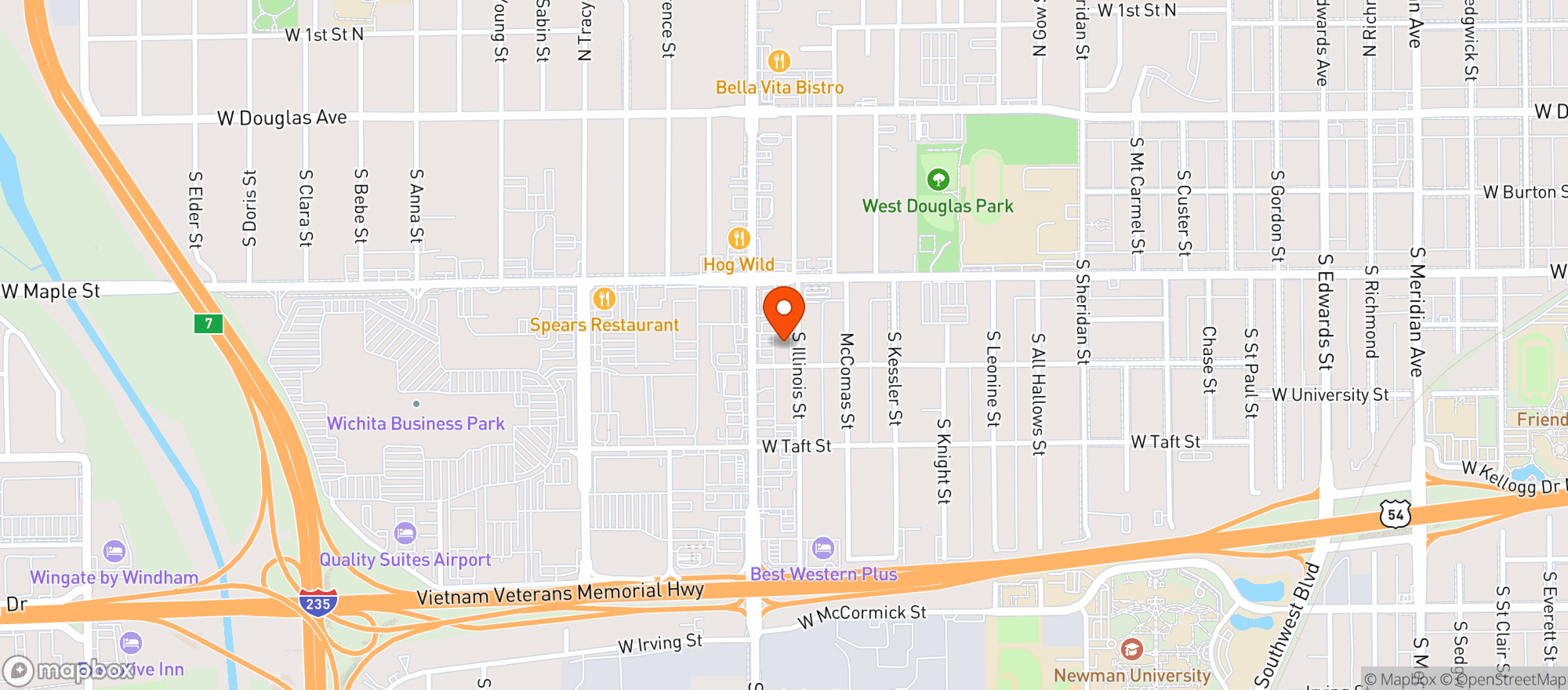 Map showing Goebel Liquor