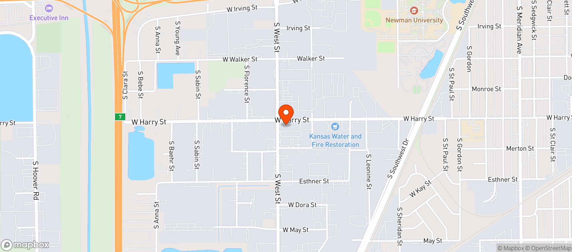Map showing Conoco West