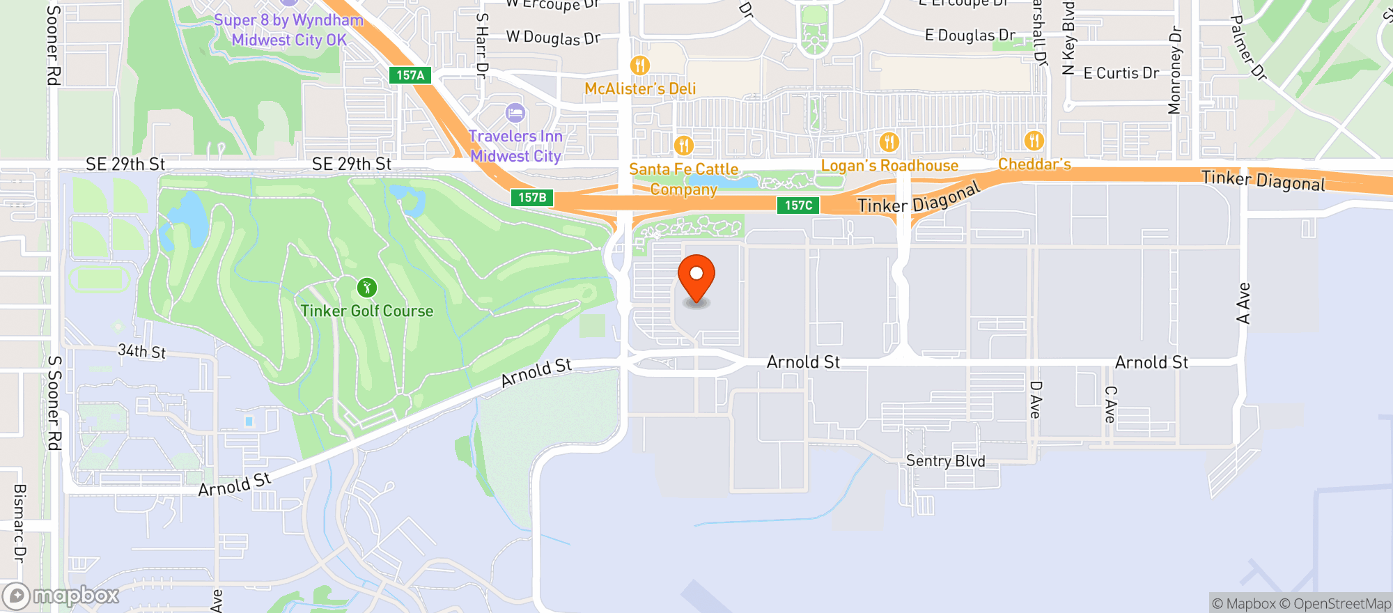 Map showing Gnc
