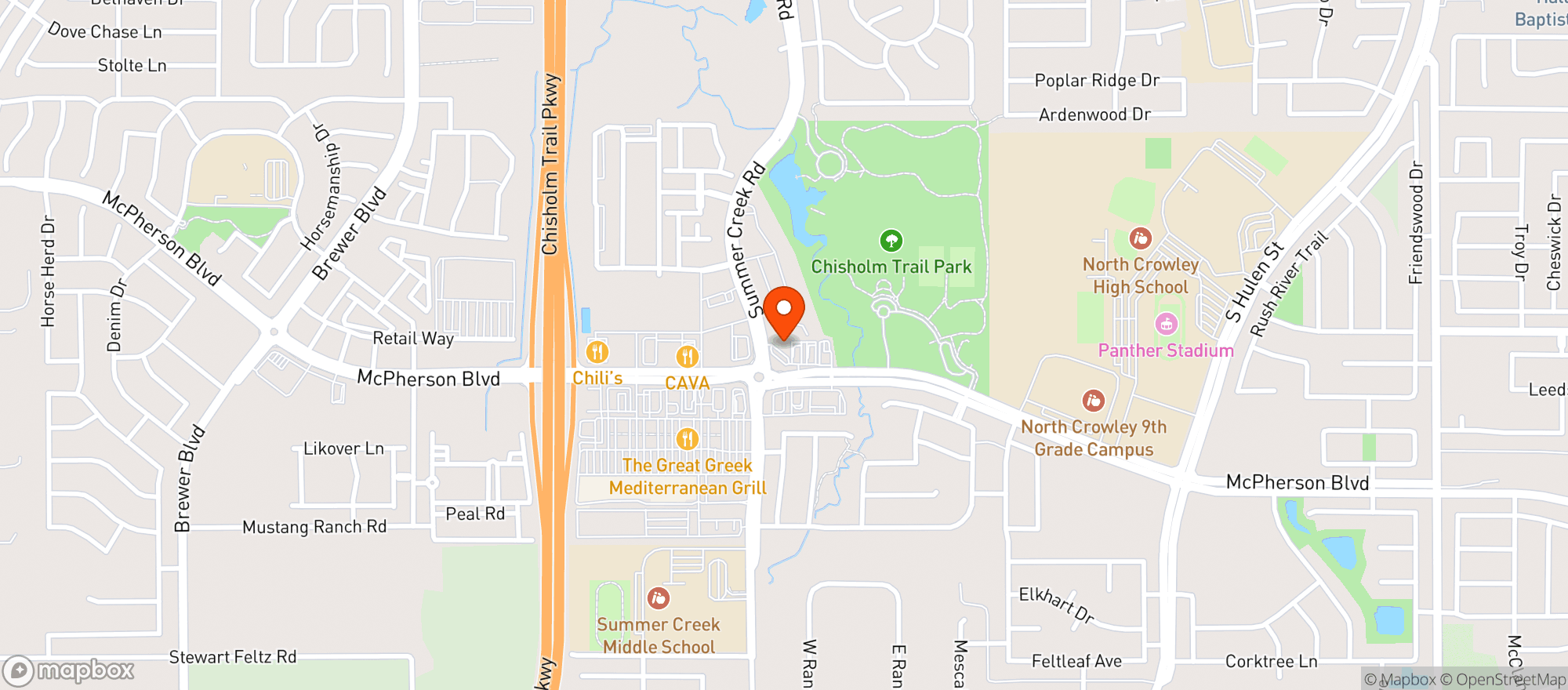 Map showing 7 Eleven
