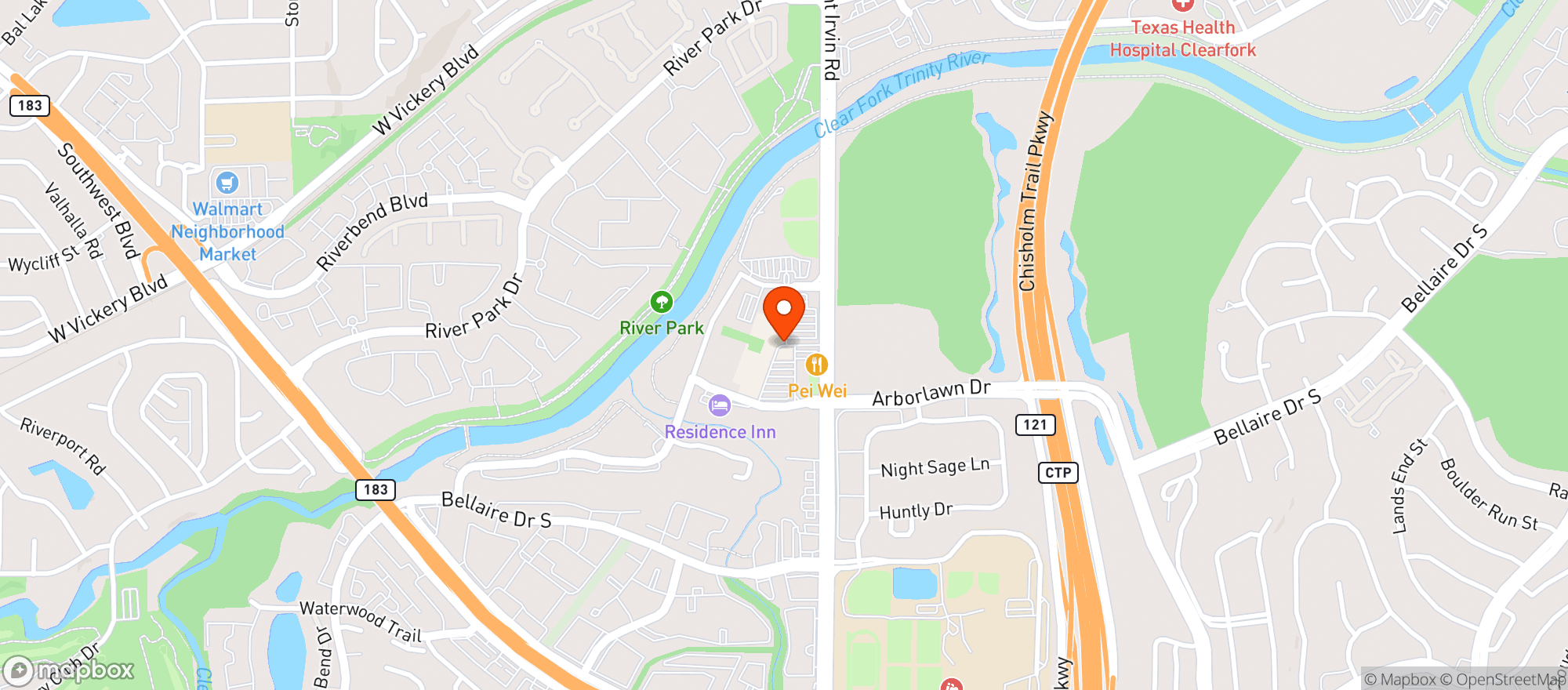 Map showing Whole Foods Market | Ft Worth