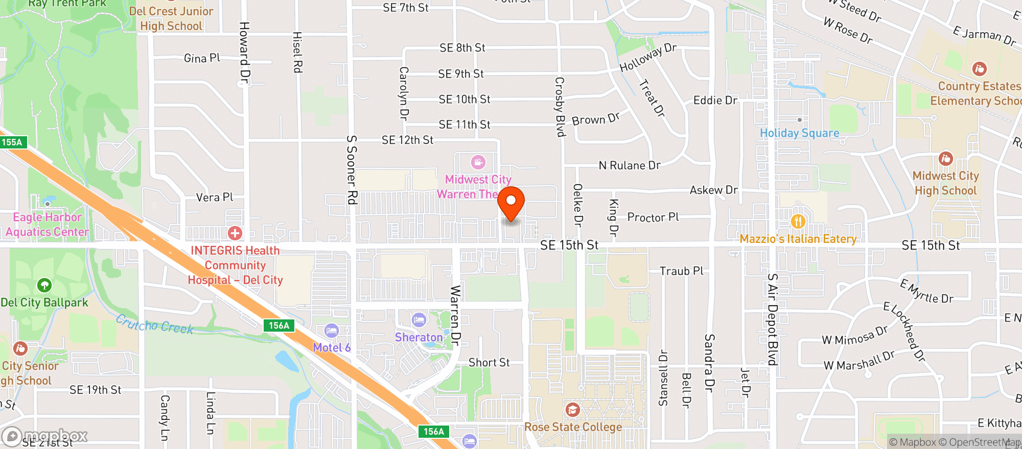 Map showing Louies