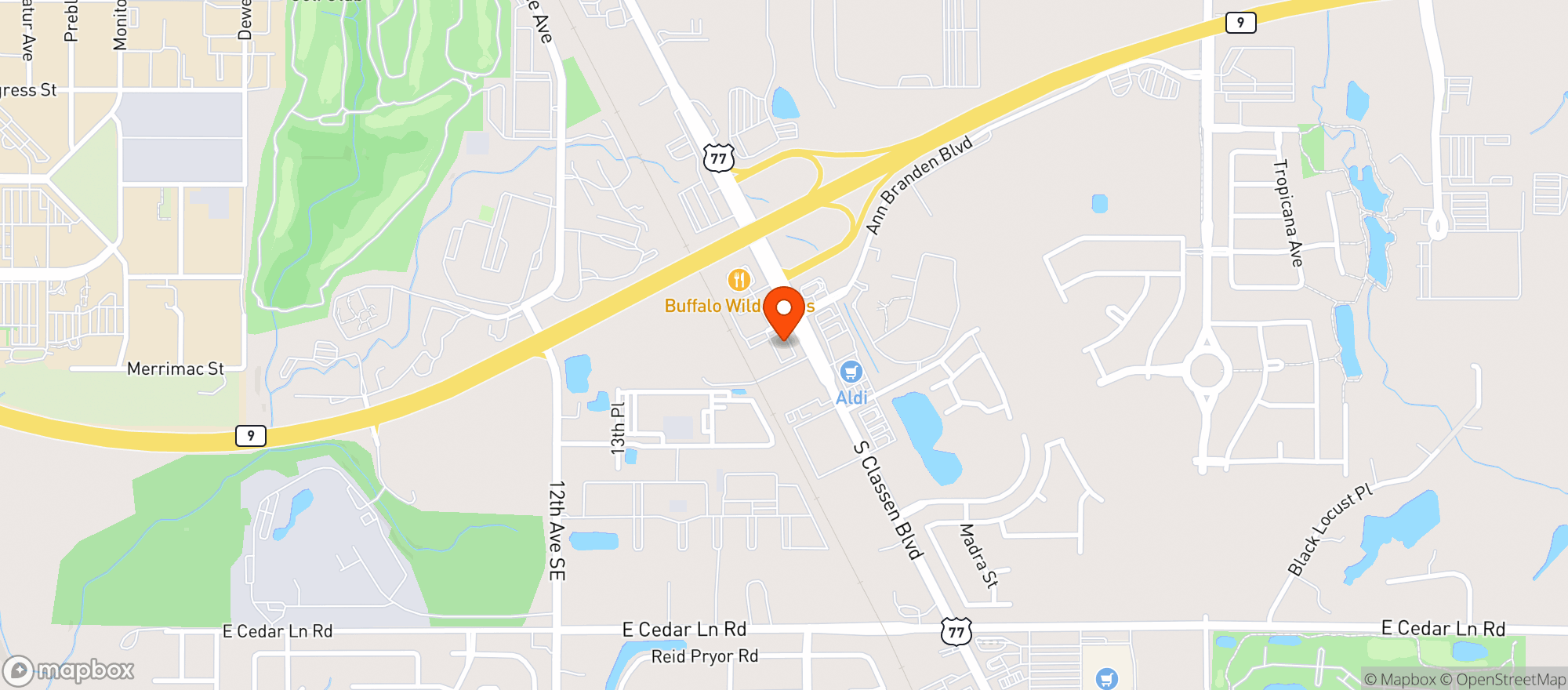 Map showing Last Call Wine & Spirits