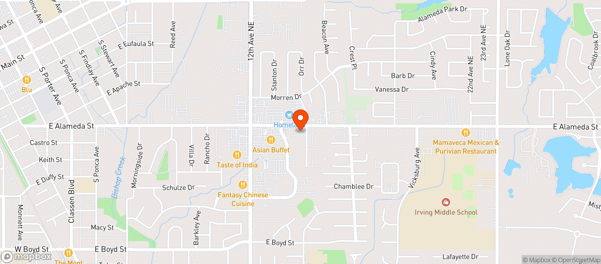 Map showing Joe S Wine & Spirits - Norman