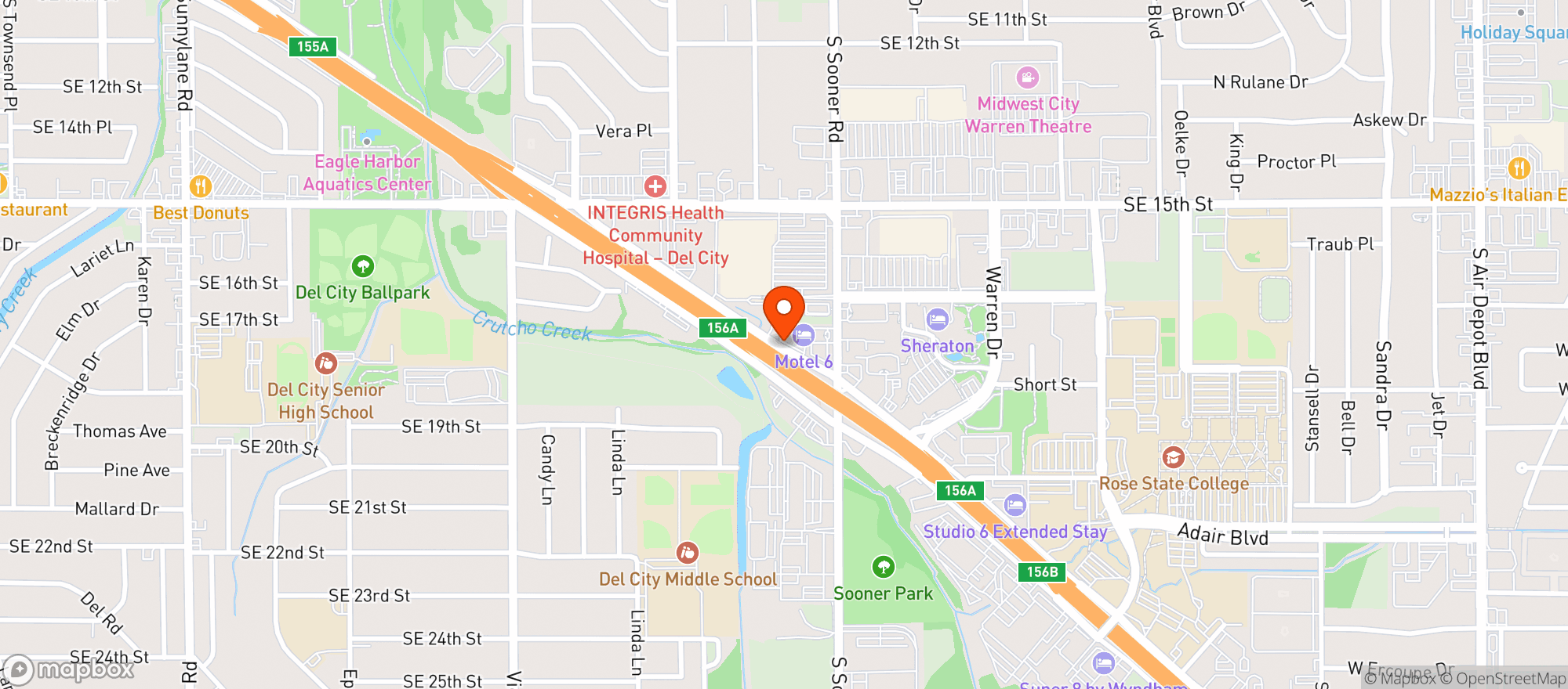 Map showing Walmart Supercenter