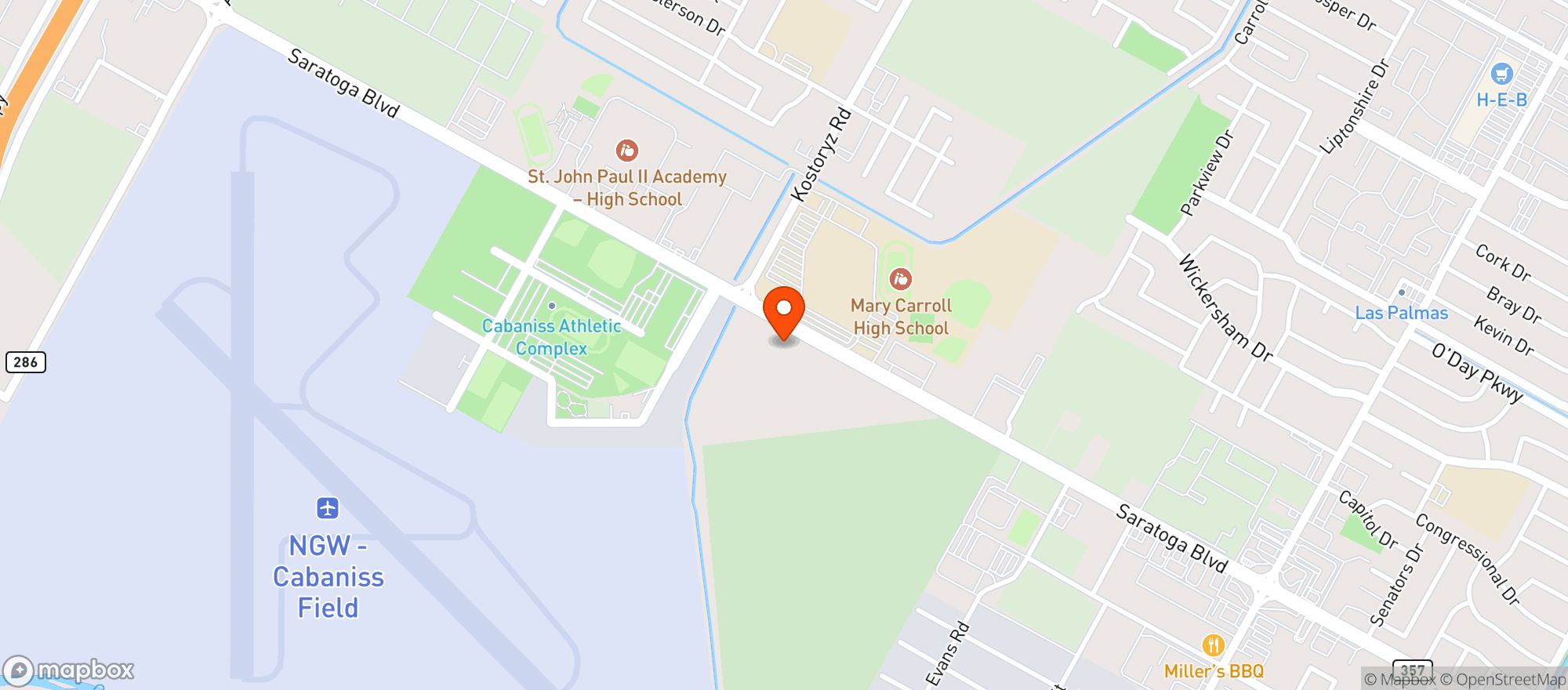 Map showing Elevated Oasis