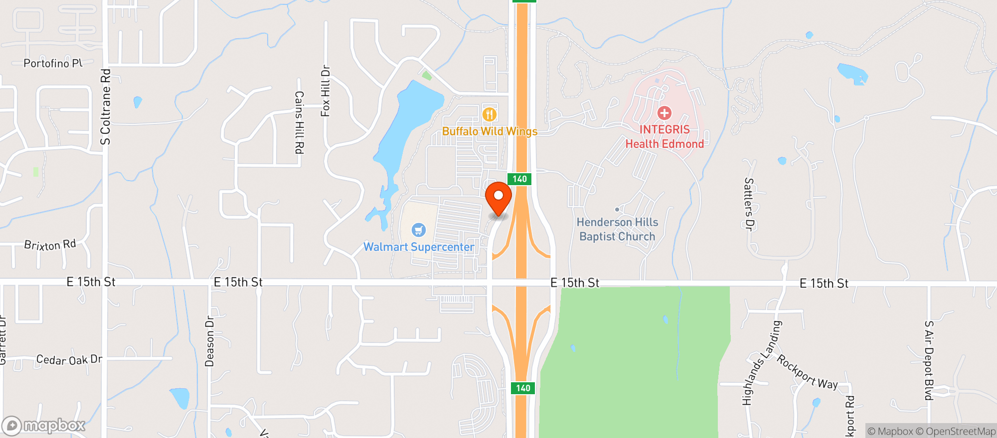 Map showing Walmart Supercenter