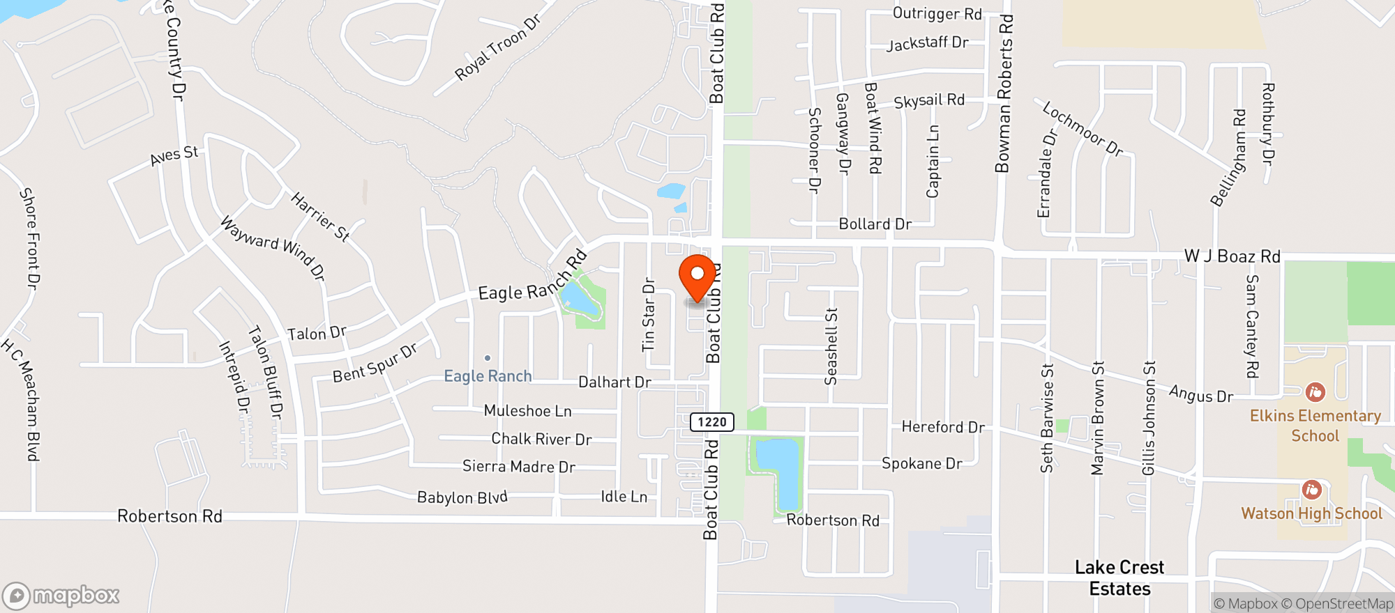 Map showing Longhorn Cheers Liquor