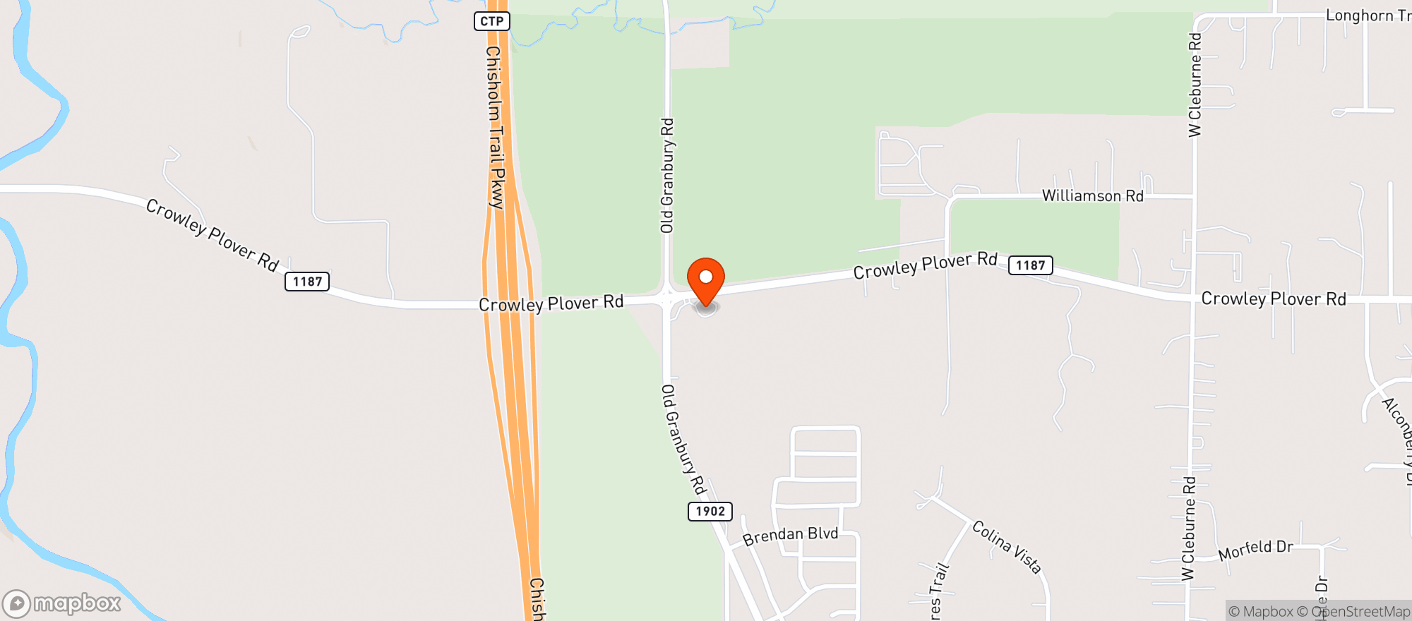 Map showing Als Crossroad