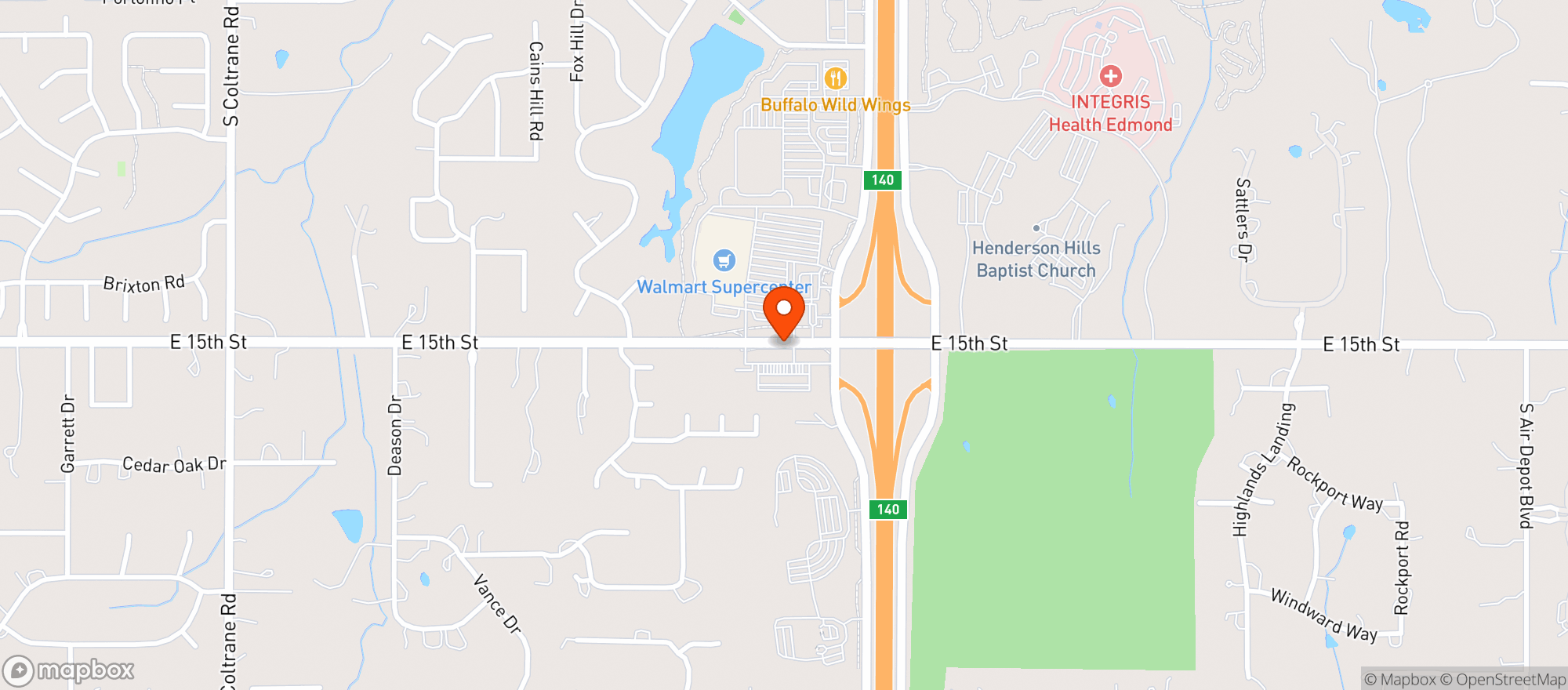 Map showing Oncue Express