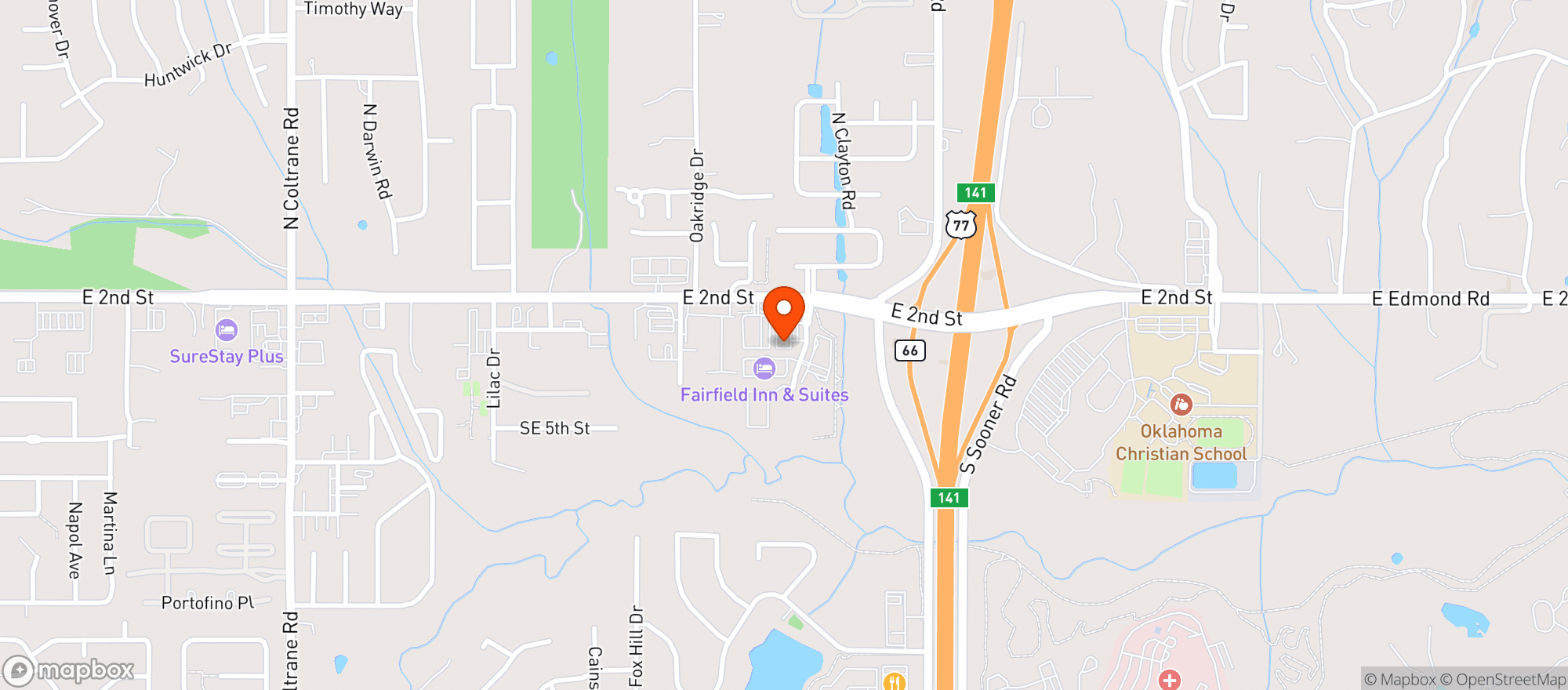 Map showing DREWS WINE & SPIRITS