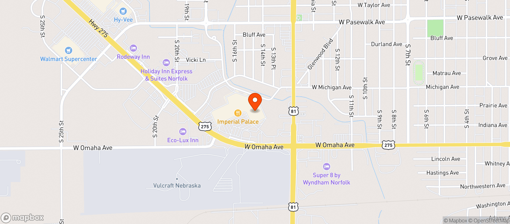 Map showing Target - Norfolk