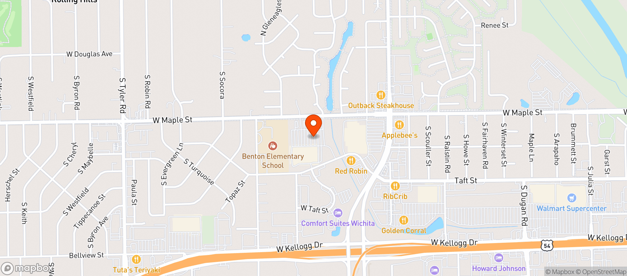 Map showing Target