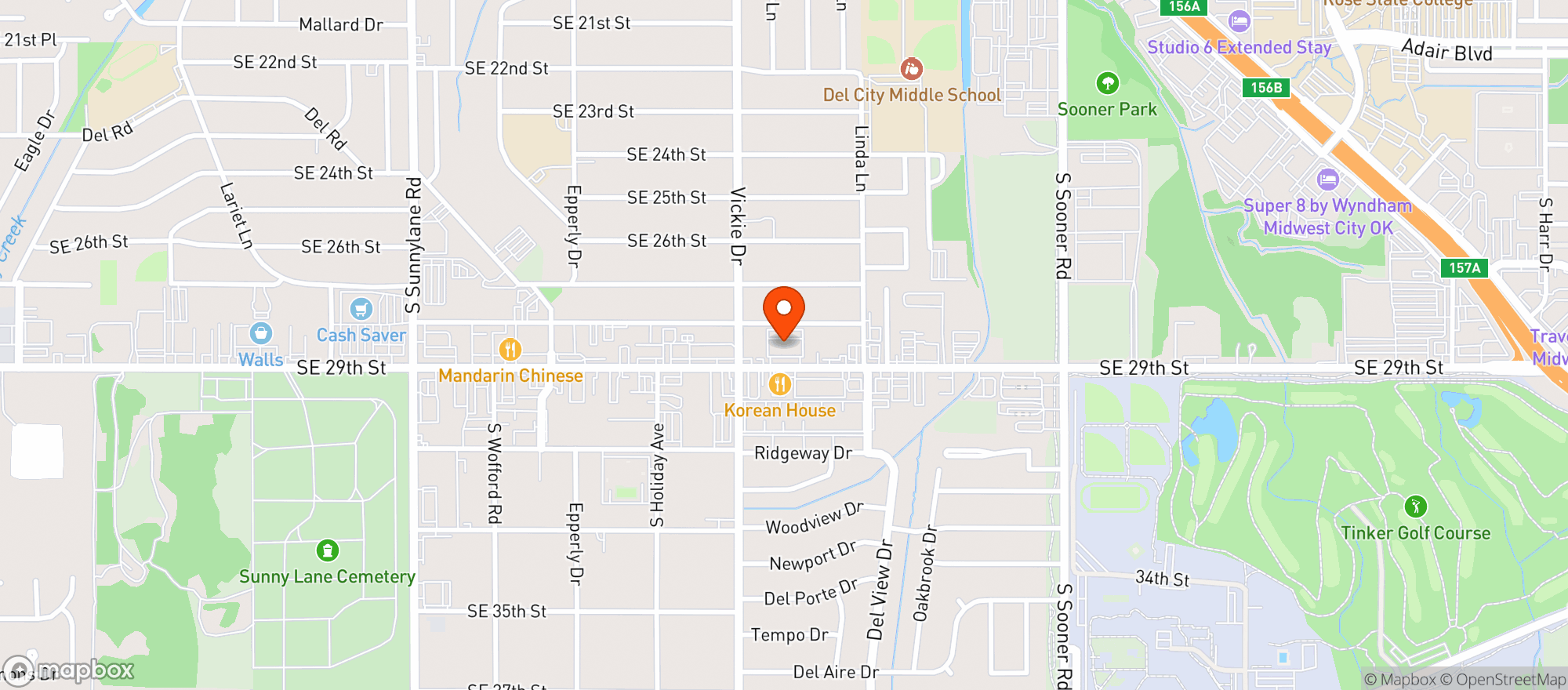 Map showing Richards Liquor
