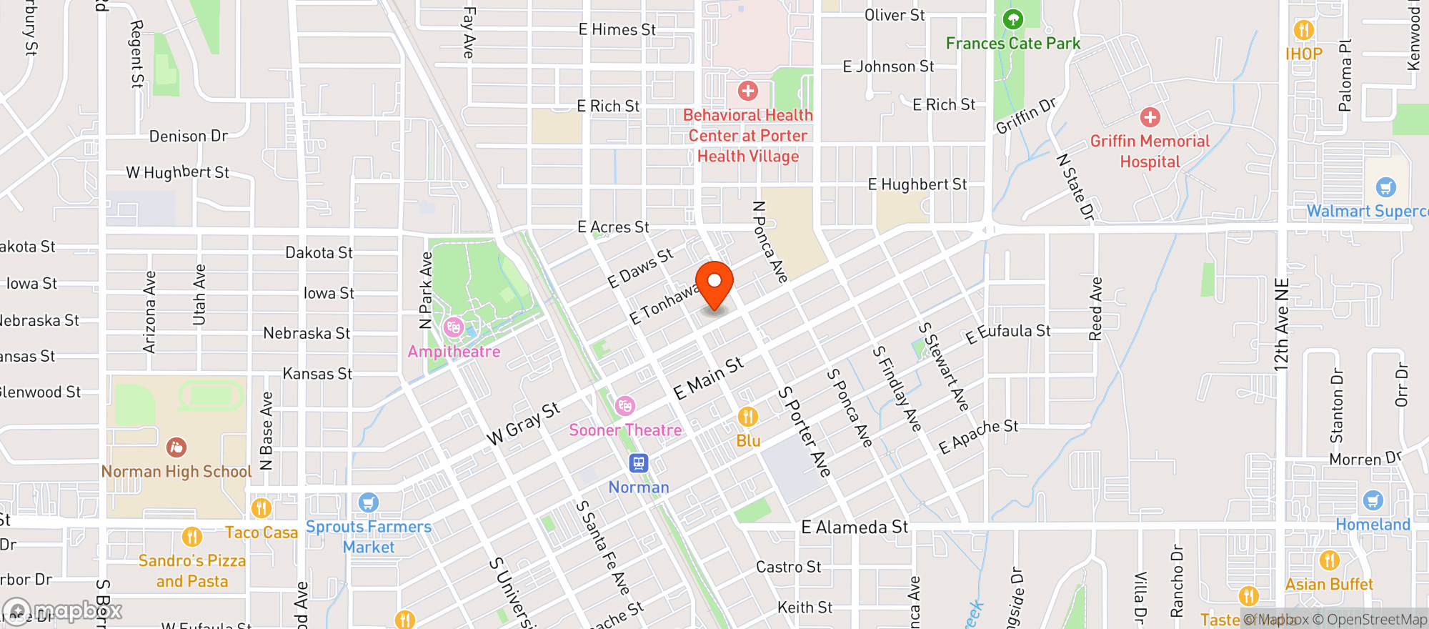 Map showing The Standard
