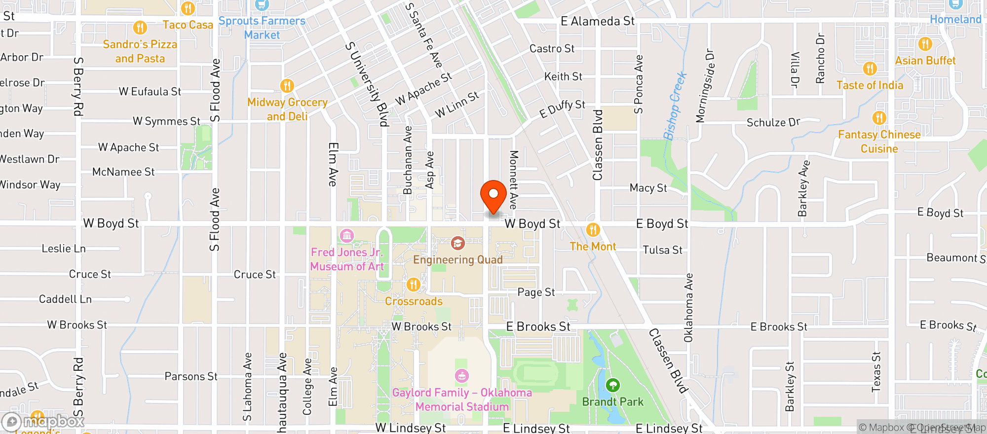 Map showing Cohiba Lounge