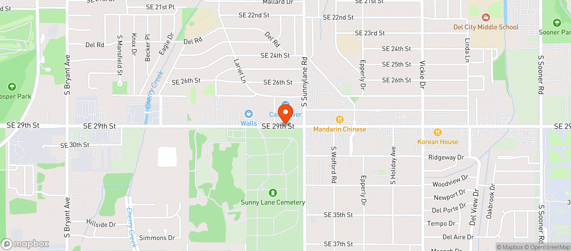 Map showing Cash Saver
