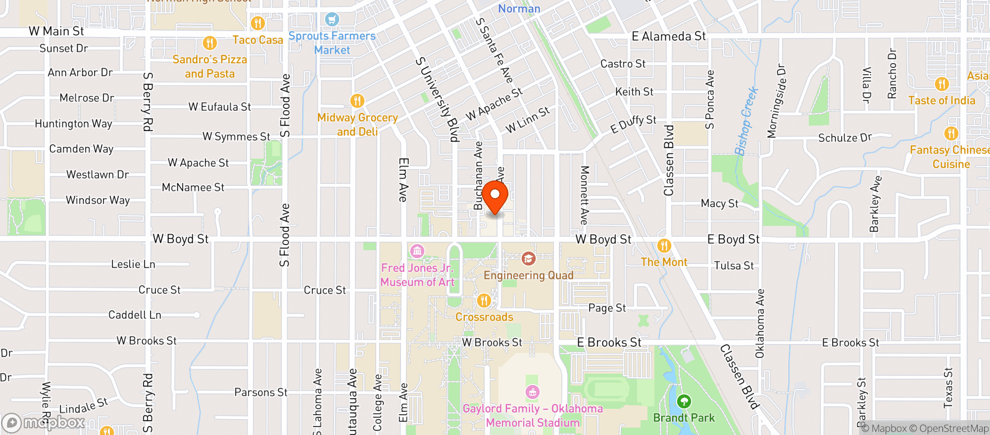 Map showing Wild Side - Norman
